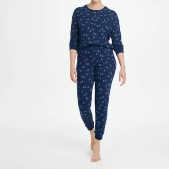 stars above Other - STARS ABOVE Navy Blue Tree Print Pajama Set Size Large